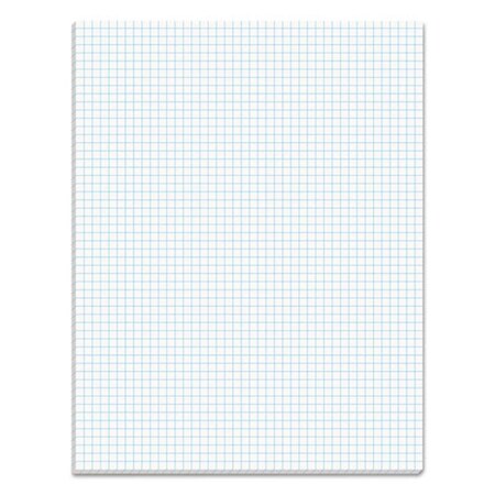 Tops Products TOP 8.5 x 11 in. 5 Squre Quadrille Rule 50 Sheets Quadrille PadsWhite 33051